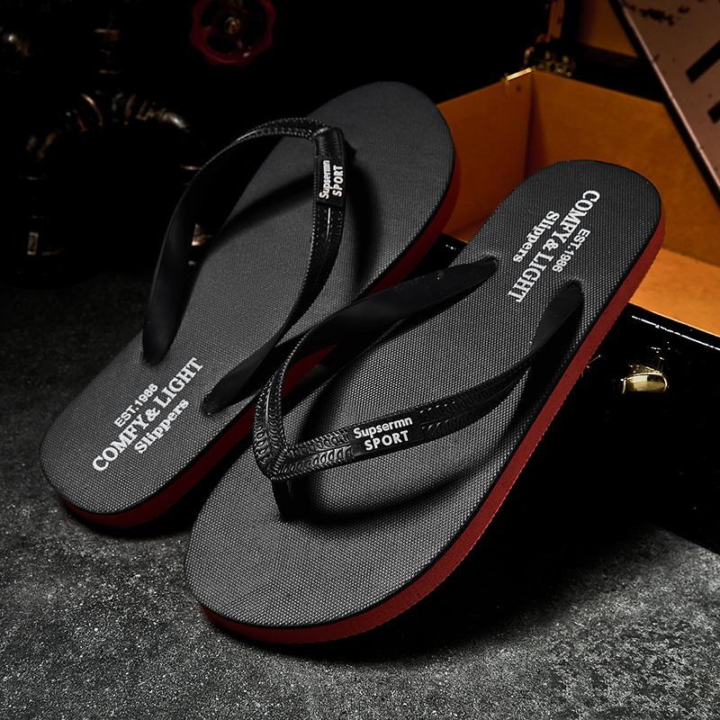 Fashion PARZIVAL High Quality Brand Men Flip Flops Summer Beach Slides Men Fashion Soft Sole Casual Men Beach Slippers Outdoor Shoes