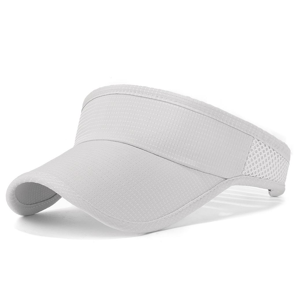 Summer flat top batten outdoor hat with edging and patchwork mesh sun hat, sweat-absorbing hat, all-in-one running hat