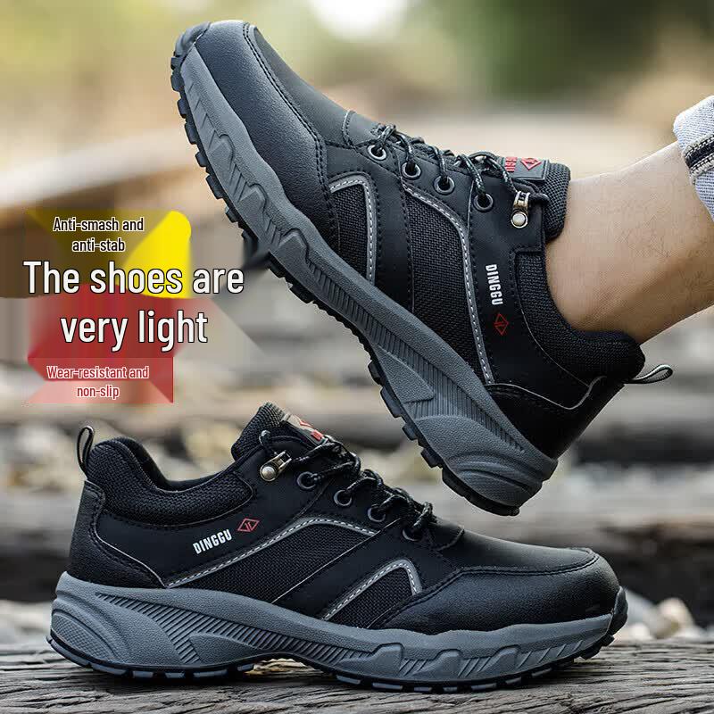 Dinggu Men s Steel Toe Safety Work Shoes 42