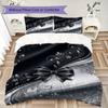 Gorgeous bow Pattern Bedding uilt Set uilt Cover Pillowcase Home Decoration Birthday Gift (1 * duvet cover + 2 * pillowcase  without core)