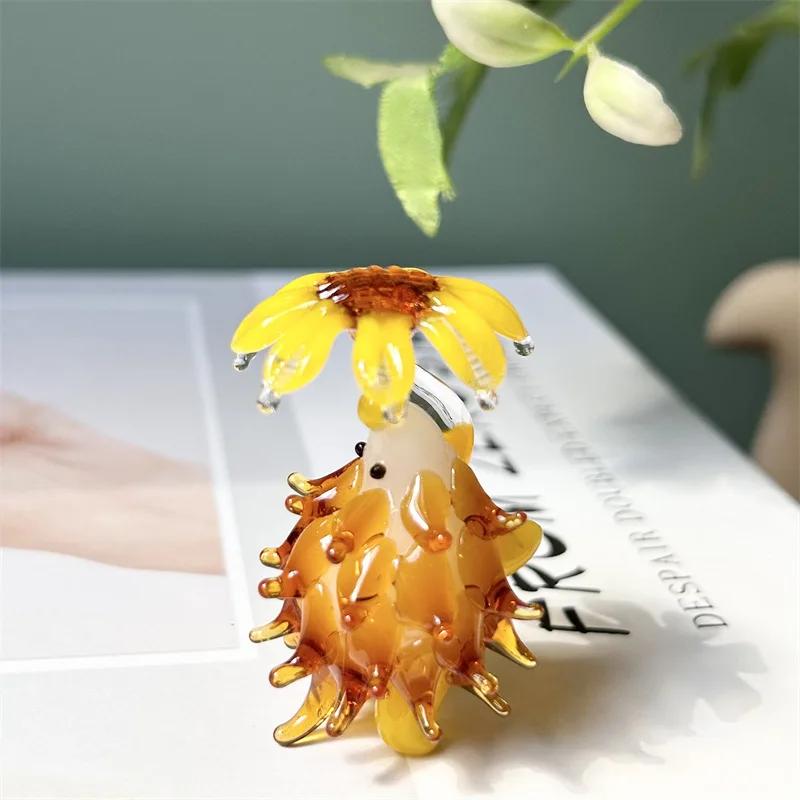 

Мультяшная глазурь Маленький ежик Задние фруктовые украшения Мини-фигурки ежиков Изделия ручной работы Милое украшение для рабочего стола для подарка Новое