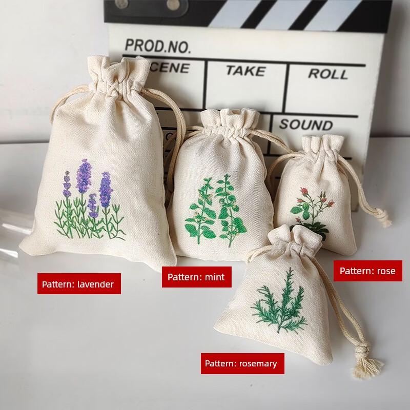 Custom Logo Small Cloth Drawstring Bag