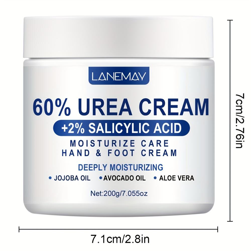 60% Urea Cream for Hand & Foot-Hydrating Moisturizer with Salicylic Acid & Glycerin,Improves Texture & Barrier, Softens Cracked Heels-Foot Moisturizer