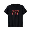 777 Graphic Tshirt For Men Casual Short Sleeve Cotton Tee For Daily Wear