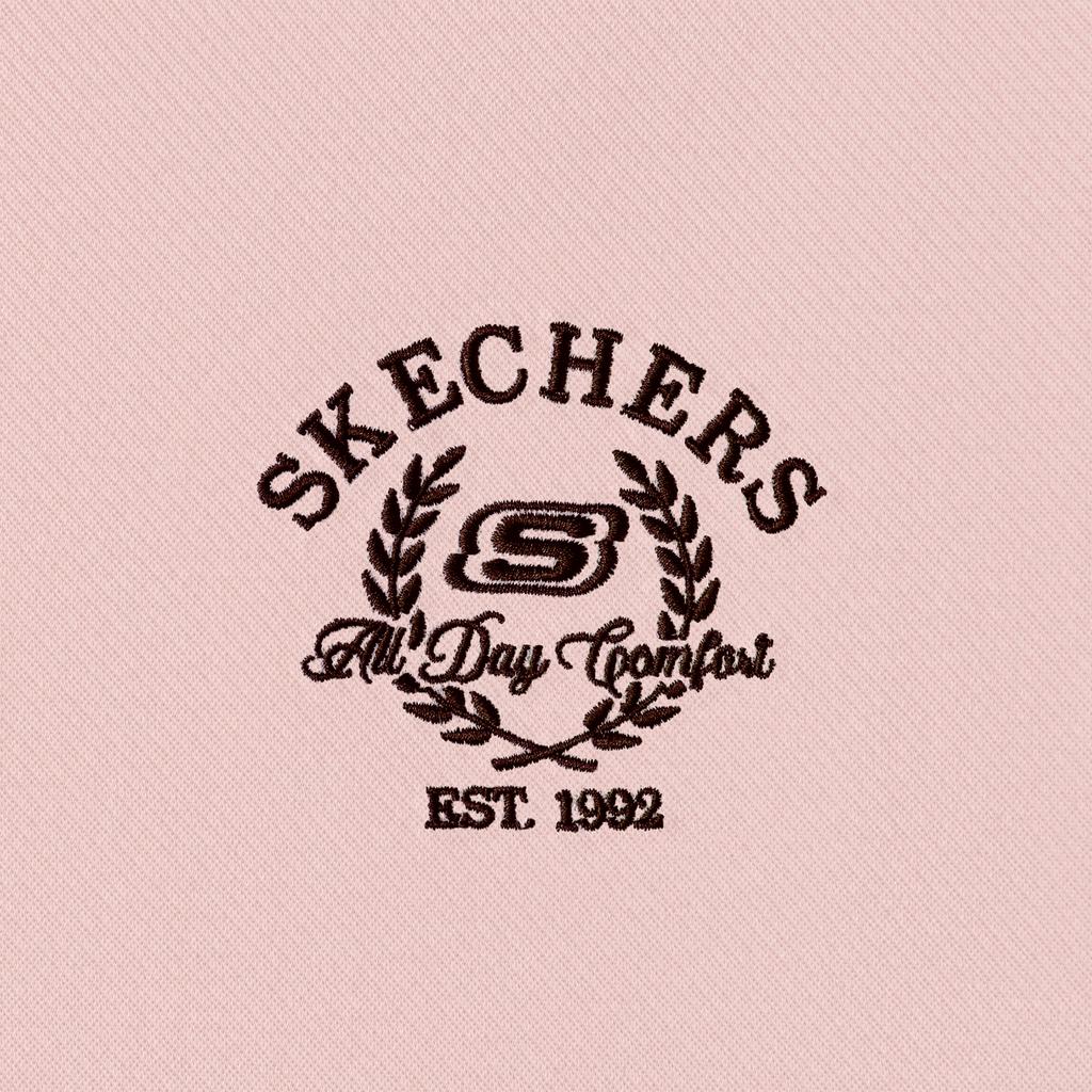 Skechers Loose Fit Solid Color Polo Shirt Women Tops L226W035-01DD