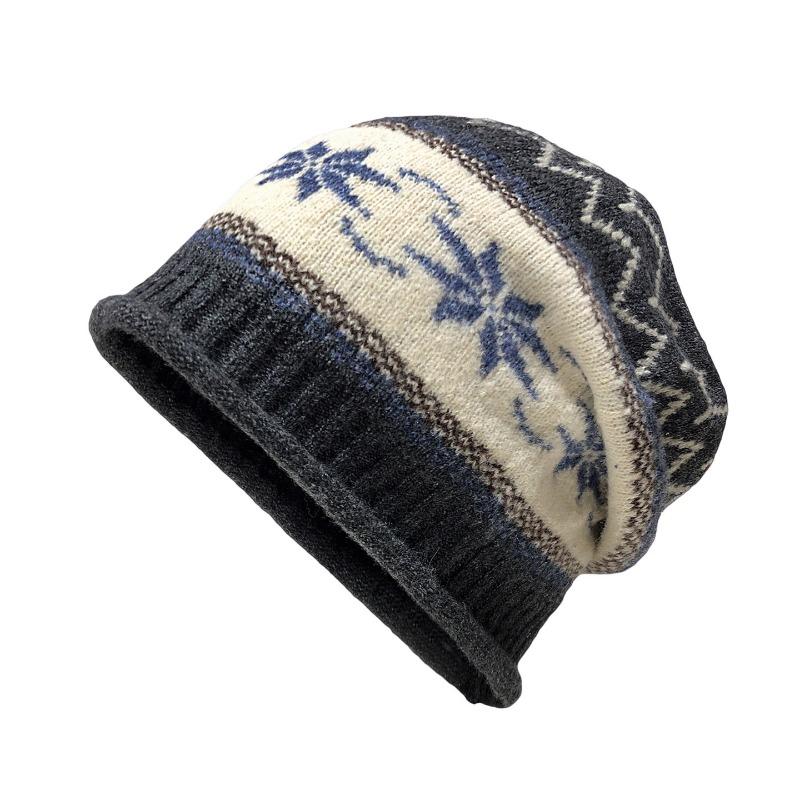 Women S Large Size Knit Hat For Autumn Winter Hiking Warm Ear Protection Cold Cap