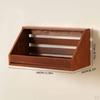Easy-to-Install Wooden Hanging Shelf, Decorative Floating Wall-Mounted for Bathroom,