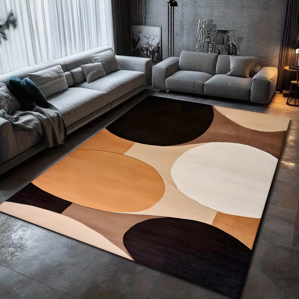 

Modern Minimalist Abstract Geometric Area Rug Irregular Curve Soft Non-Slip Carpet Modern Home Decor for Bedroom Living Room 40X60CM