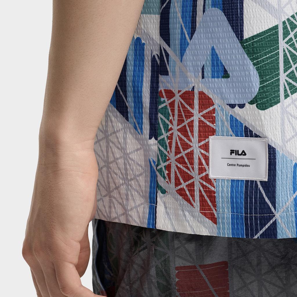 New FILA x PENGPIDUZHONGXINLIANMING Shirt Men's All Over Print F11M438402FZA