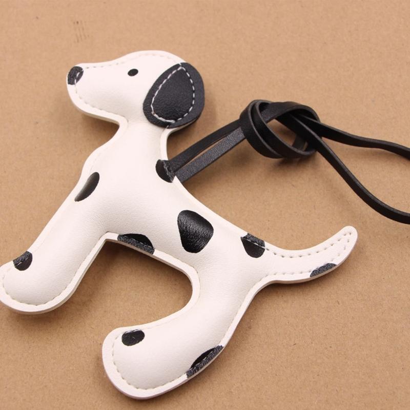 Dalmatian Print PU Leather Keychain Lightweight Lanyard For Keys Accessories Multiuse Key Holder Accessory