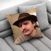Actor P-Pedro Pascal Throw Pillow Case For 45*45cm 40cm 55cm 50cm 30cm Square Car Pillowcase Shell