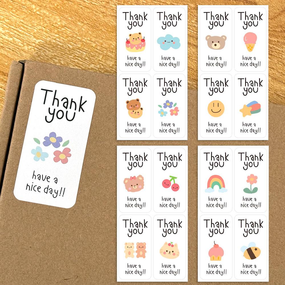 100pcs/wrap This Package Is Happy To See You Too Stickers Small Business Gift box packaging decor Thank You Sticker Seal Labels