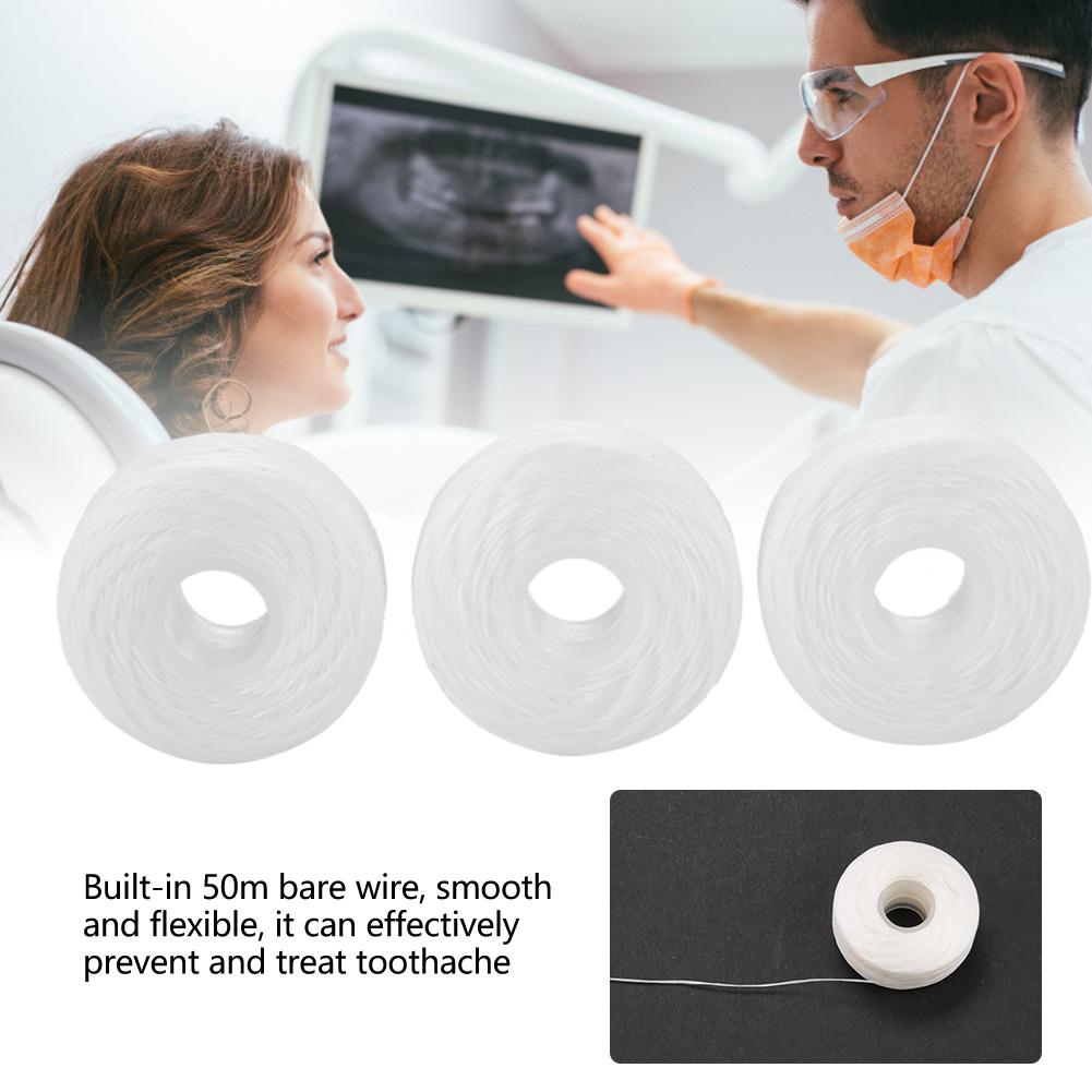 Dental Care Floss Disposable Tooth Cleaner Dental Toothpick Oral Care Tool 50 Meters 9Pcs