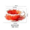 European Ceramic Flower Coffee Cup Butterfly Three-dimensional Relief Flower Mug Exquisite Afternoon Tea Flower Tea Coffee Cup