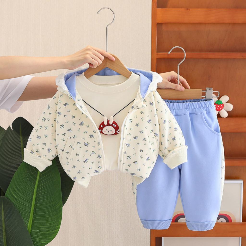 Kids Casual Long-Sleeve Set, Comfortable Daily Wear Outfits