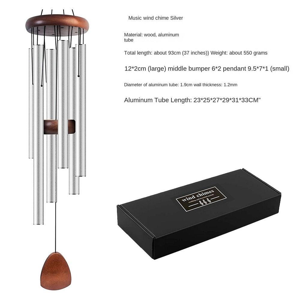 

Aluminum Aluminum Wind Chimes 37 Inch Wind Bell New Metal Tubes Windchime Patio