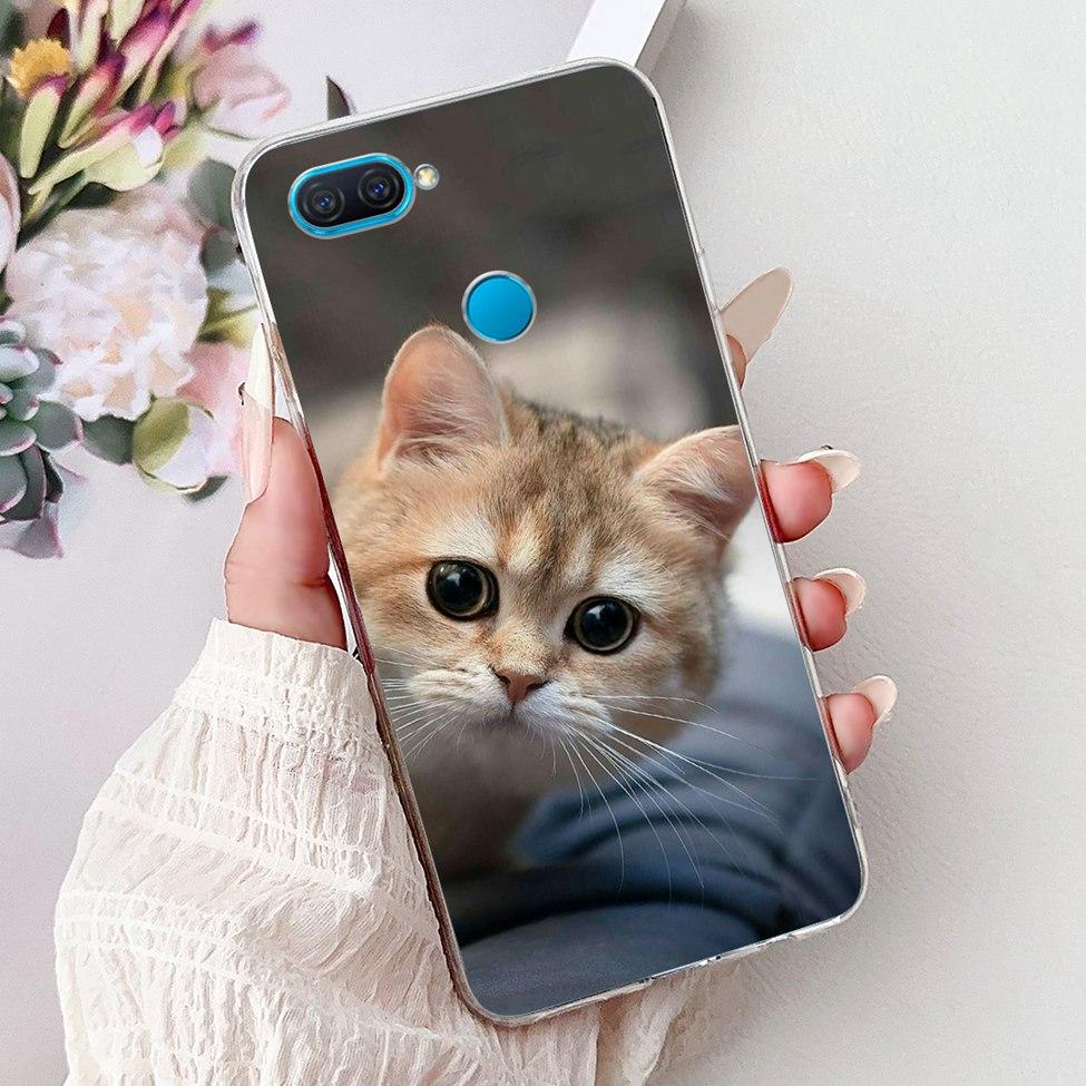 Clear For Oppo A12 CPH2077 CPH2083 Cover For Oppo A12 Case Luxury Butterfly Love Fashion Flowers Cool Lion Cute Painted