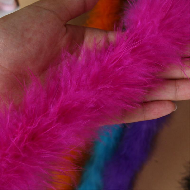 2 Meter dicke, flauschige Feder, weicher Federbesatz, Streifen für Hochzeit, Party, Kostüm, Bühne, Cosplay, DIY-Dekoration