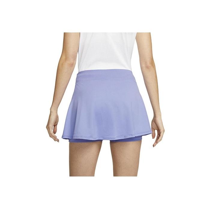 Nike Culoare uni Logo imprimeu Talie elastică Pantaloni scurți plisați Fusta Femei Pantaloni violet DH9553-569