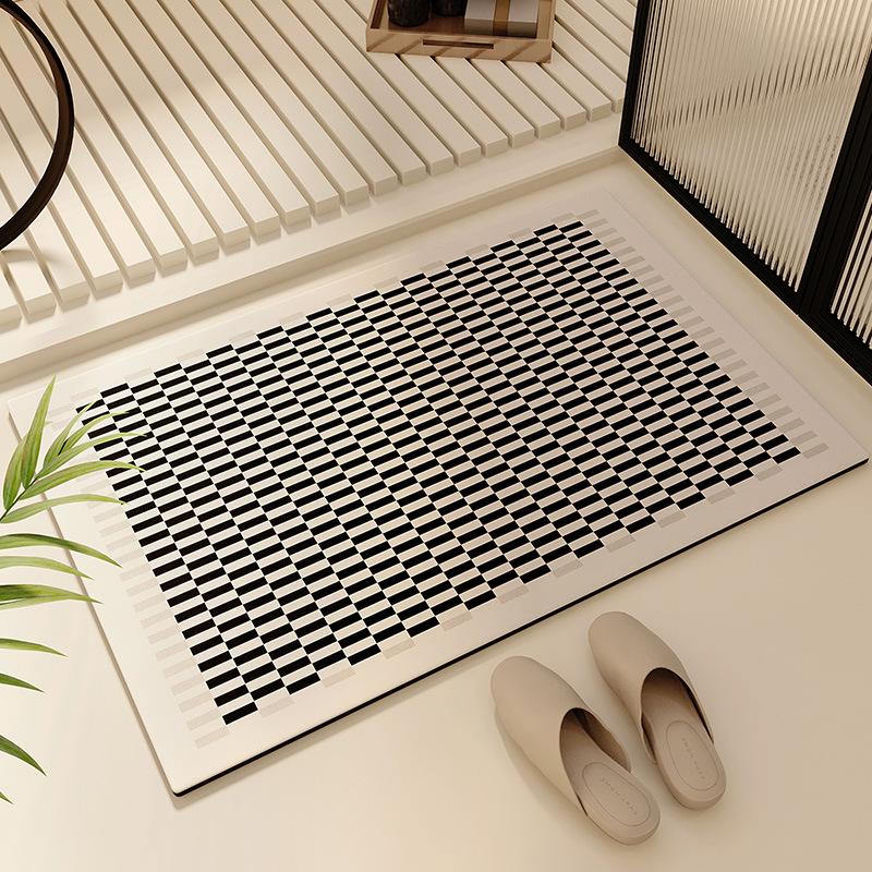 Xiansu bathroom floor mat, toilet suction door foot mat, carpet, diatom mud non-slip toilet, suction mat toilet
