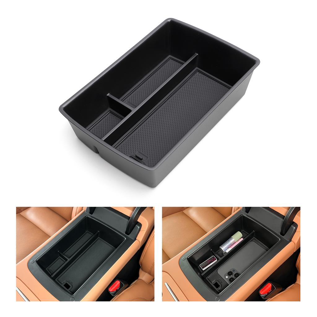 For Leapmotor C10/C16 2024 2025 Center Console Armrest Storage Box Car Tray Organizers Accessories Tidying Black