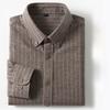 New In Shirt Plaid 100%cotton Brushed Long Sleeve Shirts for Men Slim Fit Casual Tops Hight Quality Designer Vintage Clothes