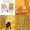Indoor Usb Led Curtain String Lights With Remote Control For Bedroom And Living Room Decor
