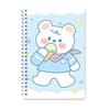 Carini Quaderni Spiralati A5, Diari Animaletto Kawaii, Quaderno con Fogli Rigati 20,7 x 14 cm, Diario di Scrittura da 60 Fogli per Scuola Ufficio Bambini Adolescenti