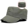 Back Full Closed Hard Top Military Cap Adult Cotton Fitted Baseball Hat Big Head Man Plus Size Flat Army Caps 56cm 58cm 60cm
