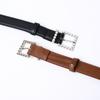 2.4Cm Wide Leather First Layer Cowhide Belt Women'S Versatile Pearl Button Head Fashion Trend Casual Pants Belt Women'S