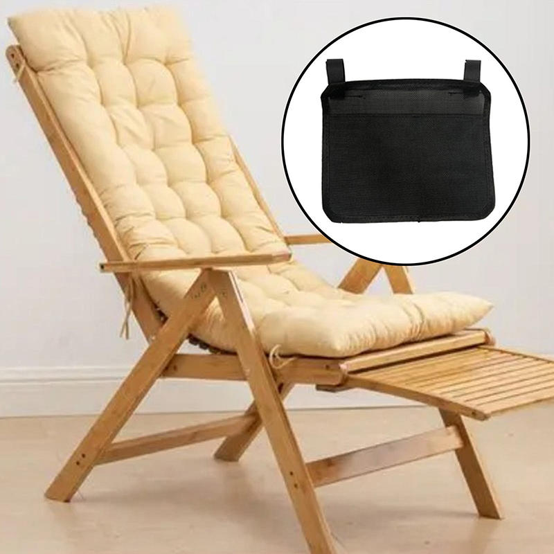 1Pcs Beach Chair Hanging Bag Armrest Storage Organizer Wheelchair Side Pouch Chair Side Storage Bag Camping Storage Cushion Storage Bag