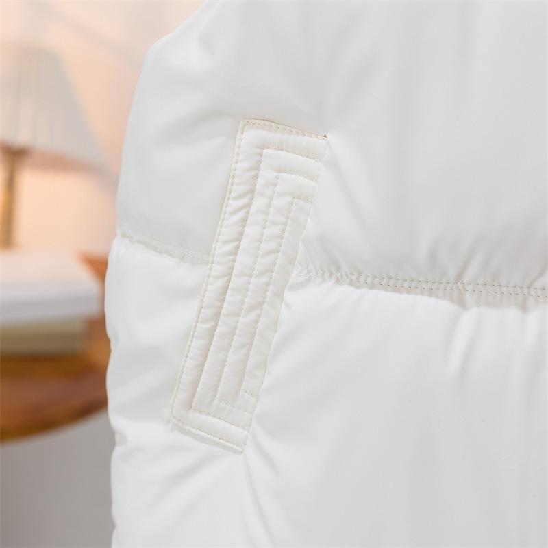 Down Cotton Vest for Women Short Small Fragrant Wind Sleeveless Cotton Vest Wearing Jacket Jacket Tide