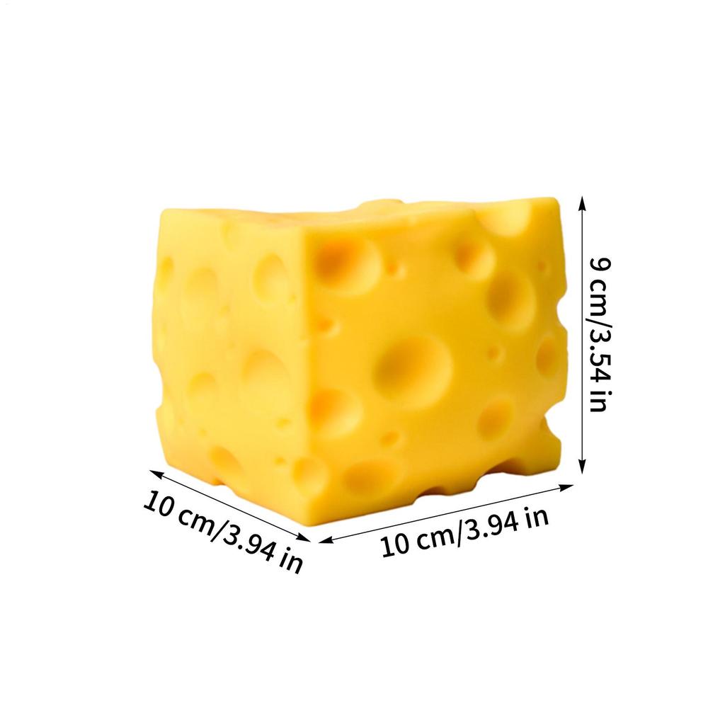 Squeeze Toys for Kids Funny Relief Soft Slow Rising Yellow Cheese Toy for Adults Relief for Boys Girls Kids Adults Students Home