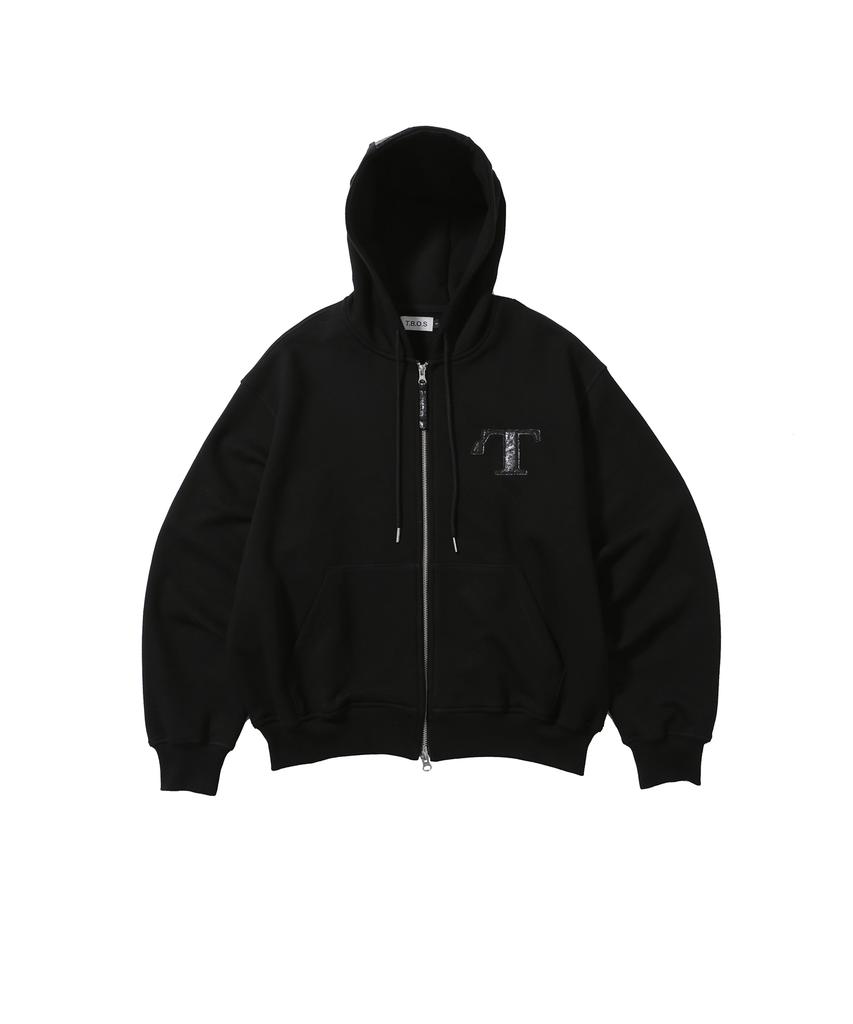 T.B.O.S Cut-Off Zip-Up Hoodie Black