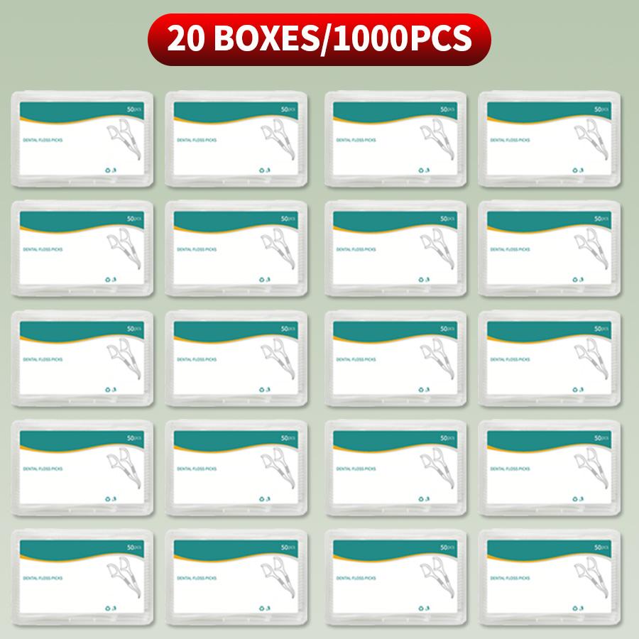 1000/600/300/150 STUKS - Ultra fijne tandflosstok - Reinig de ruimtes tussen tanden met één stuk - Mondverzorgingstool