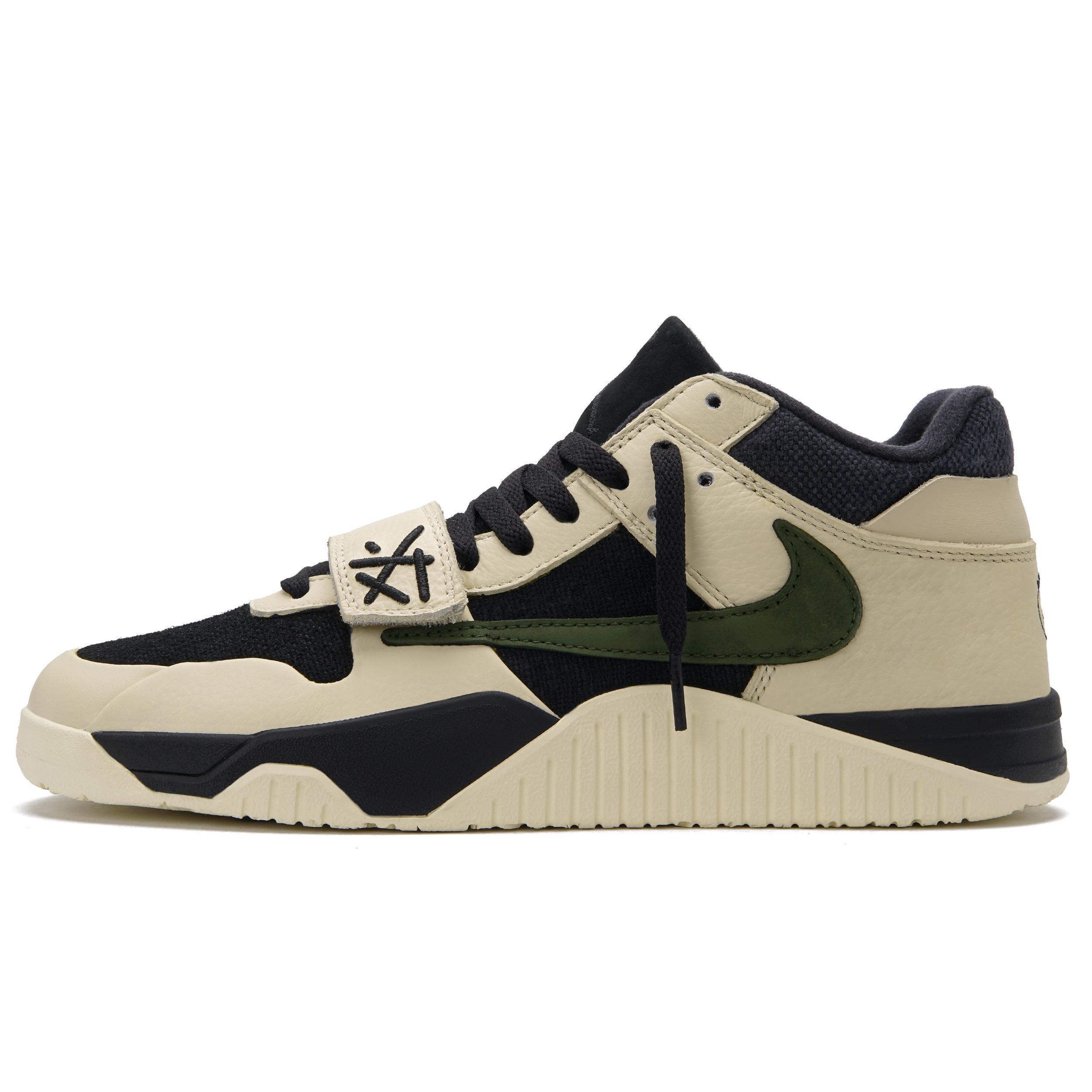 

Travis Scott x Jordan Jumpman Jack TR Avocado Mid top Vintage Basketball Shoes Unisex Black Gray FZ8117-102(Team990-) 39