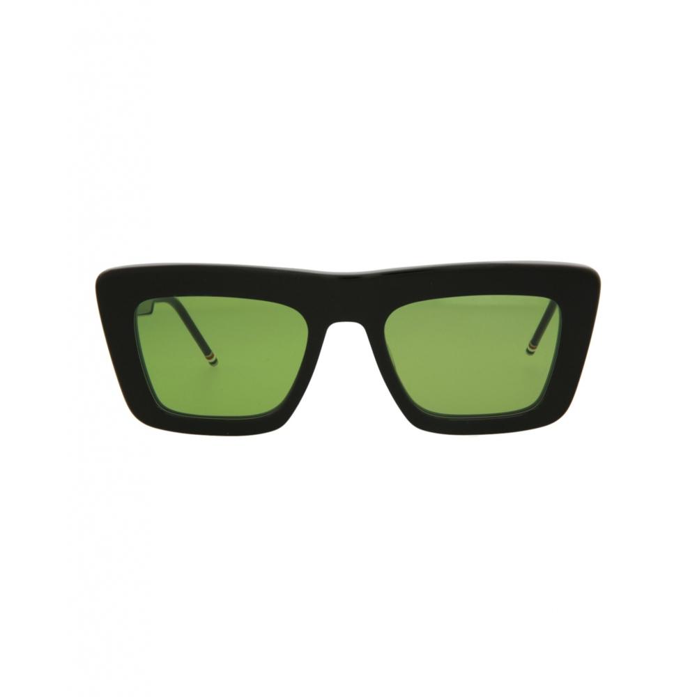 

Thom Browne Square Frame Acetate Sunglasses Black Green One Size