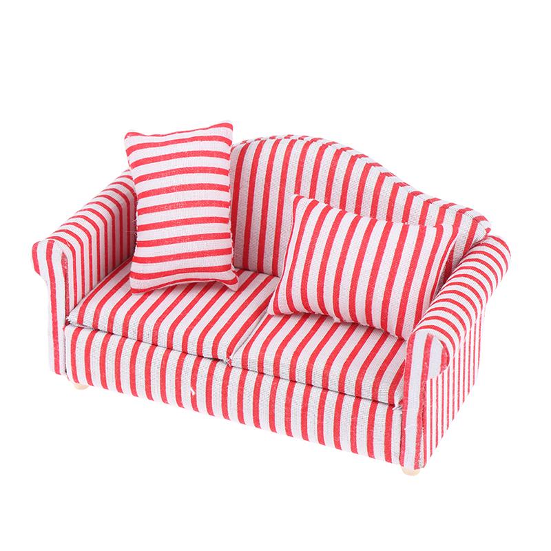 1/12 Miniature Sofa Doll House Furniture Living Room Accessorie For Kids Gift