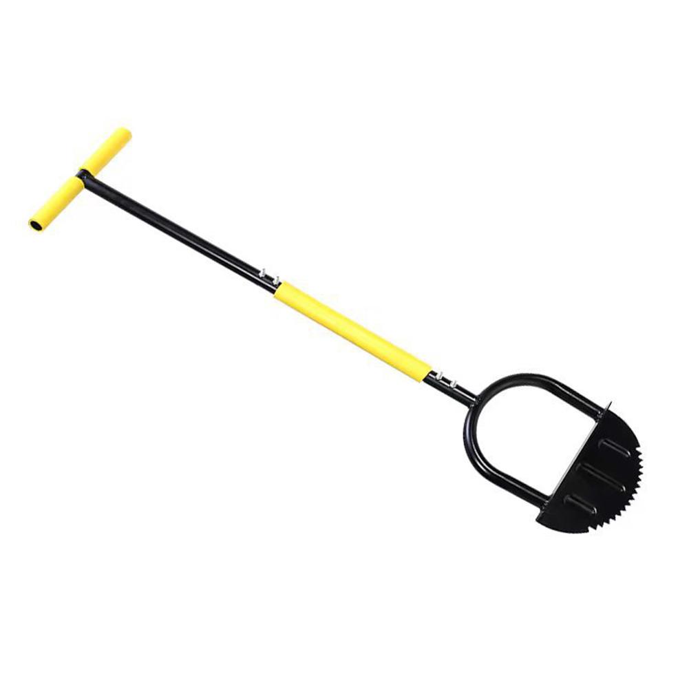 Manual Trimming Shovel Serrated Grass Saw Cutter With T-Grip Half Moon Manual Lawn Edger Reinforcedfor for Home Garden Supplies