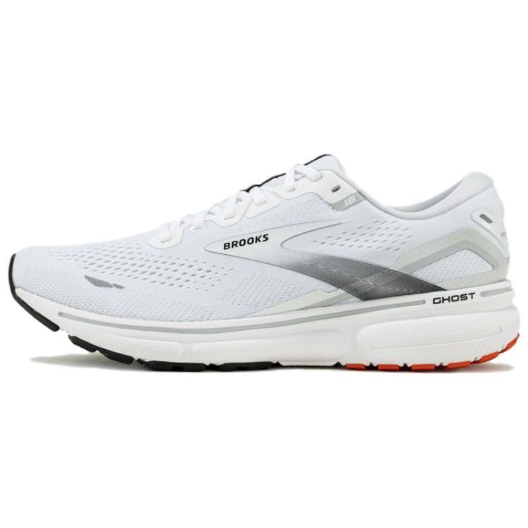 Brooks Ghost 15 Versatile Comfortable Sports Shock Absorbing Durable Low Top Running Shoes Men sneaker Gray 110393-184