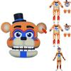 Fantasia Cosplay Sundrop Fnaf Urso de Pelúcia Macacão Macacão Máscara Luva Halloween Perfeito Para Festas E Cosplay!