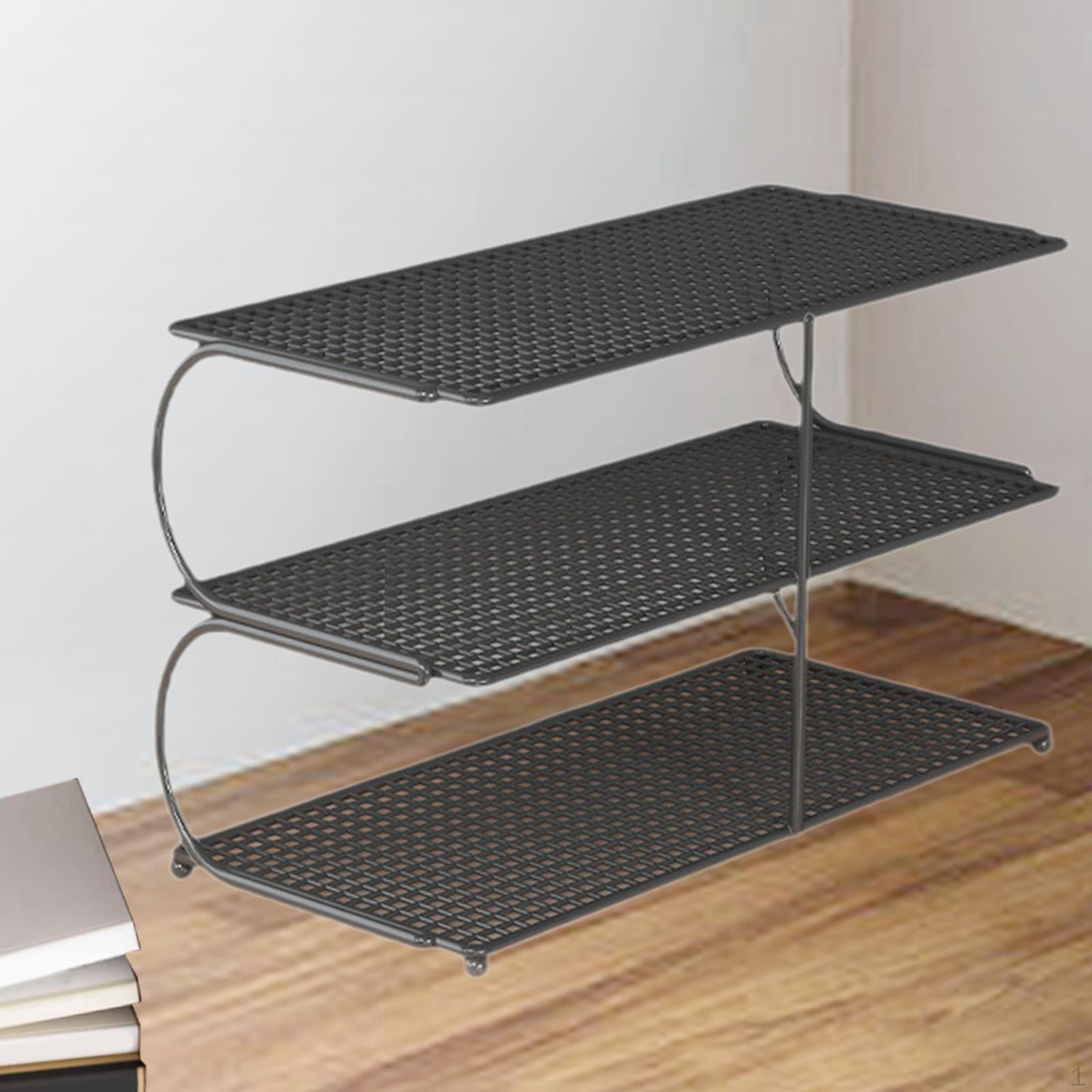 Desktop Organizer Shelf Computer Desk Bookshelf Multipurpose Workspace