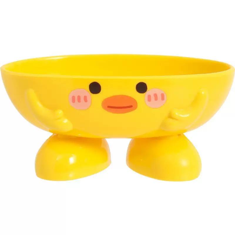 Niedliche Cartoon Katze Seifenschale mit Ablauf Kunststoffhalter für Badezimmer Ideal für Seifen- und Schwammaufbewahrung Seifenhalter Dekorativ