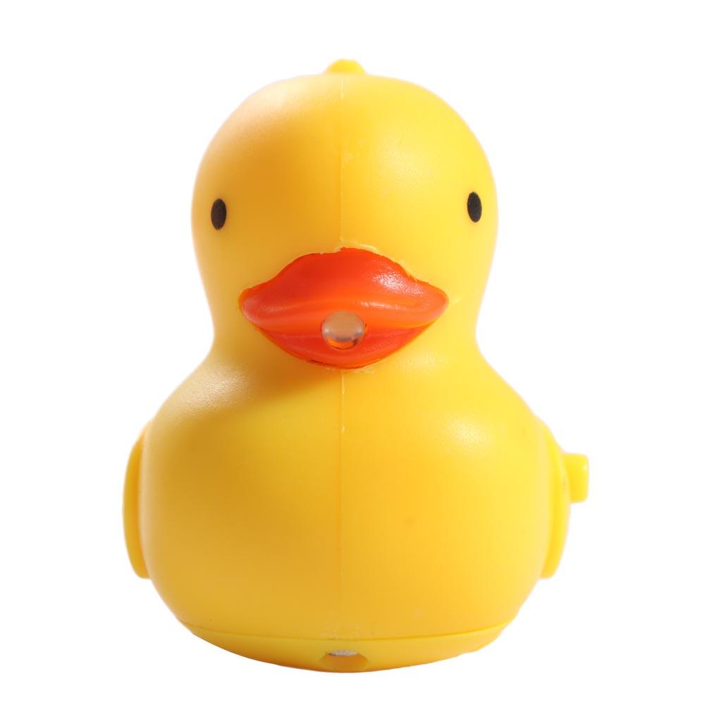 Model Doll Yellow Duck Keychain Animal Shape LED Duck Keyring Sound Light Keychain Girl Boy Lover