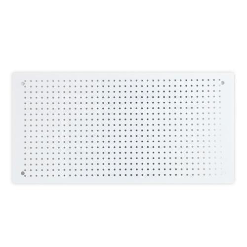 DEWEL Punching Board, Perforated Board, 60x30cm, Steel Pegboard, Wall-Mounted, Magnetic Board, Easy Installation, Wire Organization, Tool Storage, Des