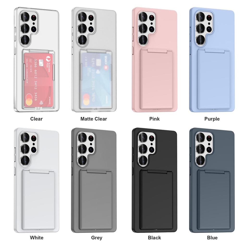 Samsung S25Ultra, S24Ultra & S23Ultra Card Holder & Stand Protective Case
