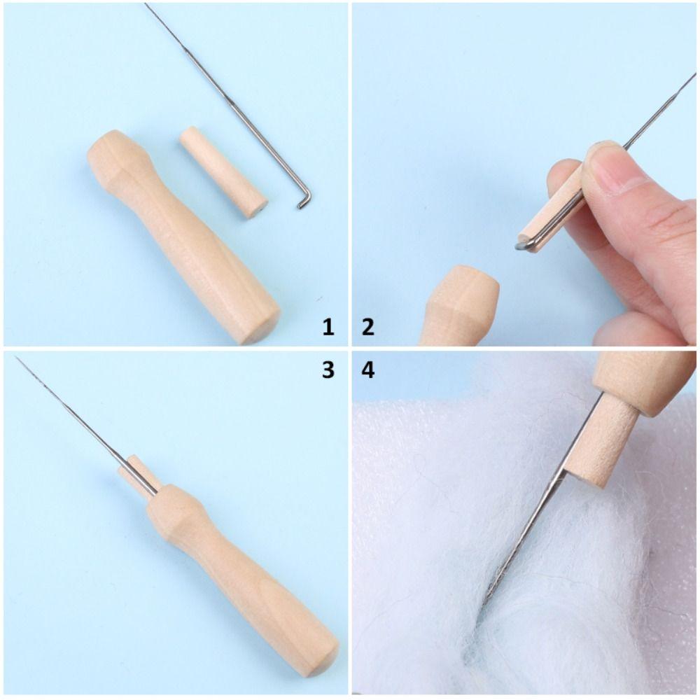 Wool Felting Tools Handmade Felt Needle Diy Sheep Wool Felt Toy 25 Colors Needle Felting Kit