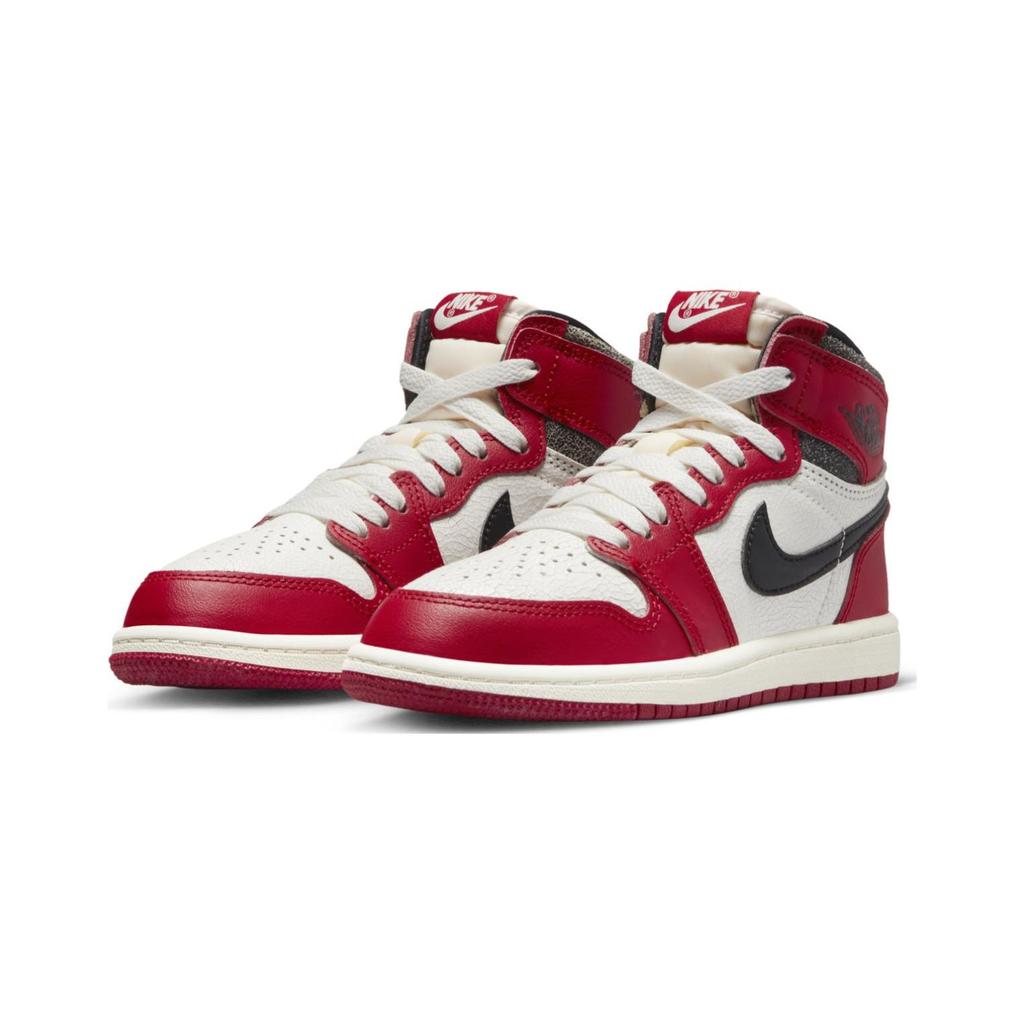 Air Jordan 1 Retro High OG PS Chicago Lost & Found Kindersneakers Rood Varsity-Rood Zwart FD1412-612