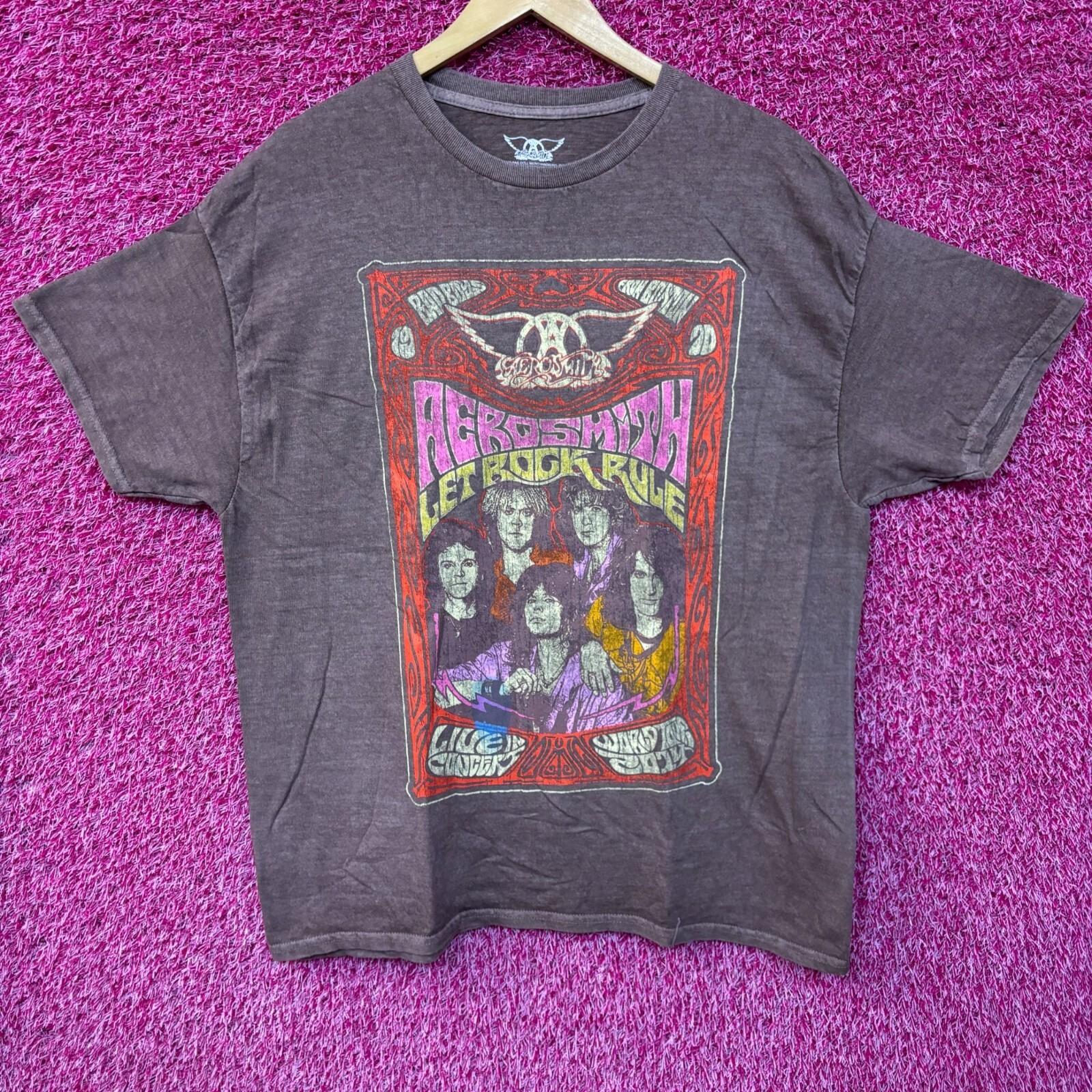Aerosmith Let Rock Rule Tour Oversized Tshirt size Large S