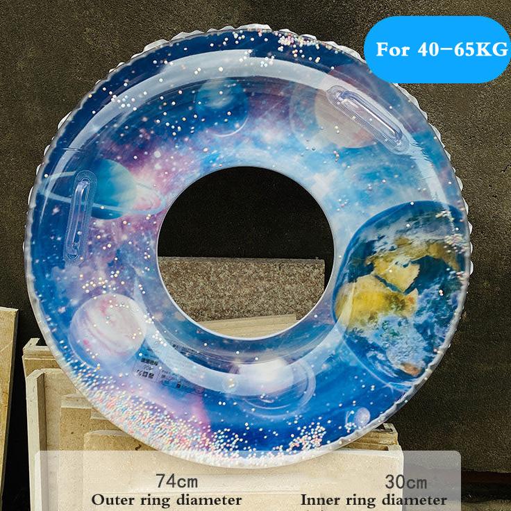 Swimming Ring Thickening Men and Women Inflatable Swimming Circle Convenient Pool Float for Adult Summer Outdoor Party Outdoor